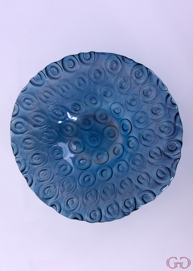 centerpiece-circles-conic-bowl-32CM-blue-decoration
