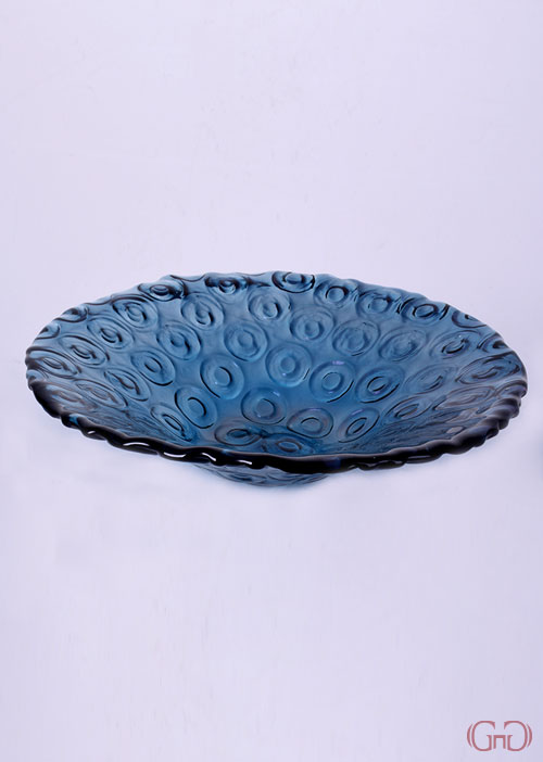 centerpiece-circles-conic-bowl-32CM-blue-decoration