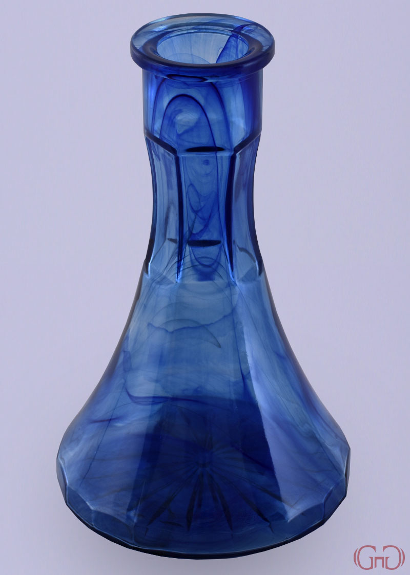 nargile-blank-pyramid-22CM-blue